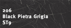 EGGER 16mm Worktop 206 Black Pietra Grigia ST9
